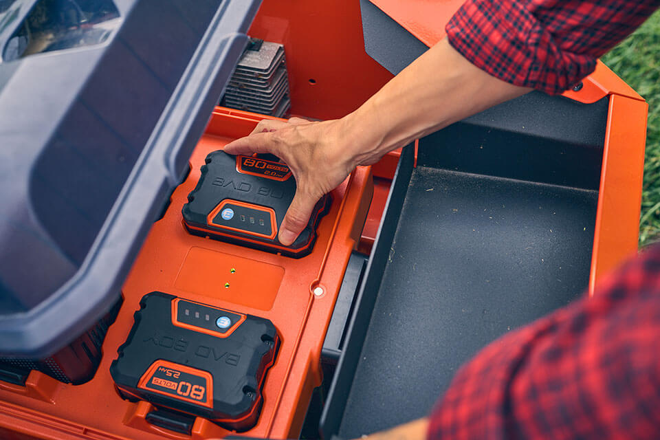 80 Volts of Lithium Ion Battery Power